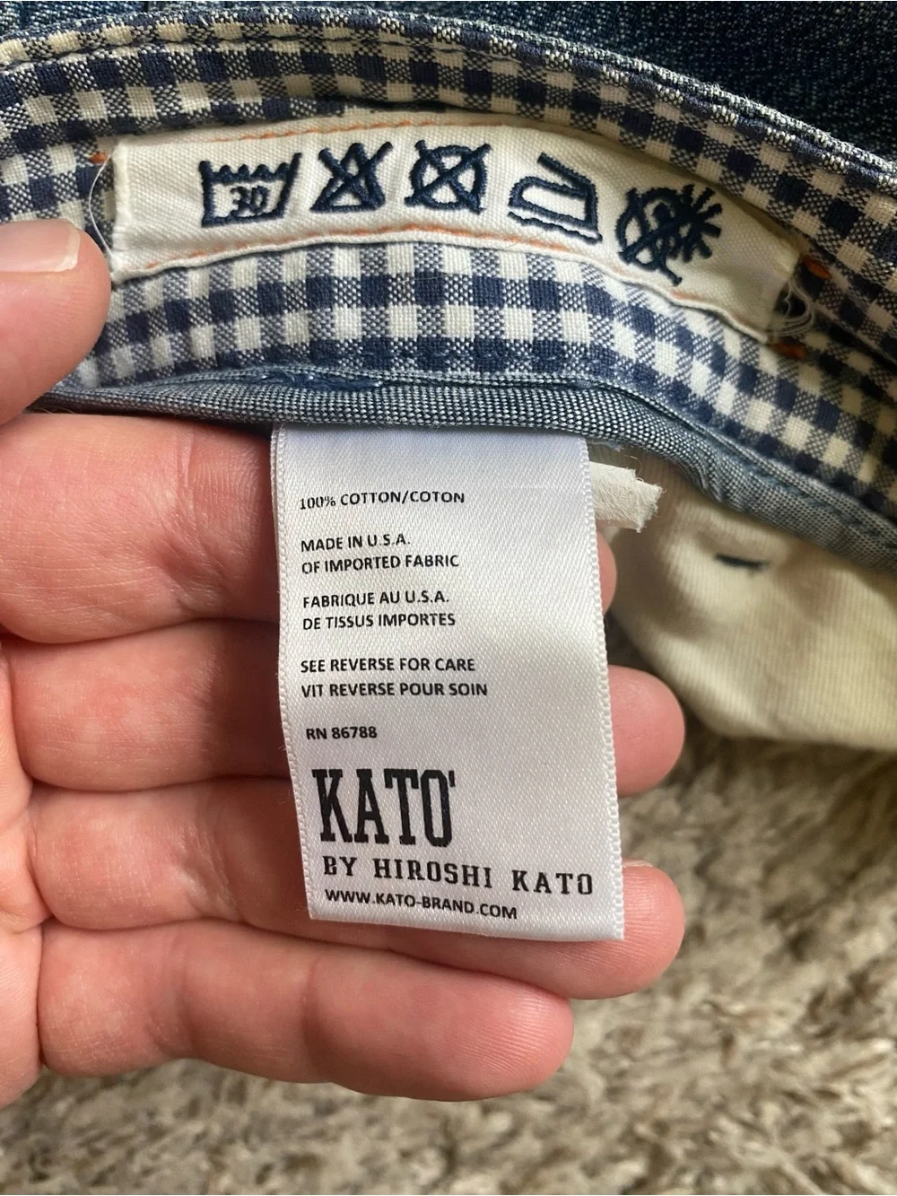 Hiroshi Kato Selvedge Japanese Denim Shorts 30 Made in USA